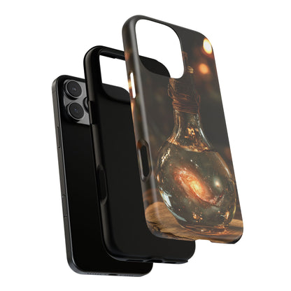 Bottled Cosmos iPhone Tough Case | Galaxy in an Antique Bottle
