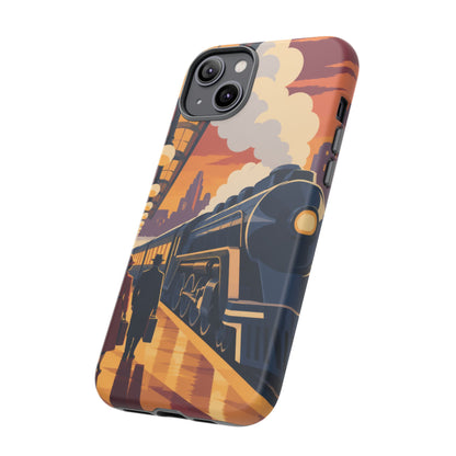 Travel by Train — Night Departure iPhone Tough Case | train travel