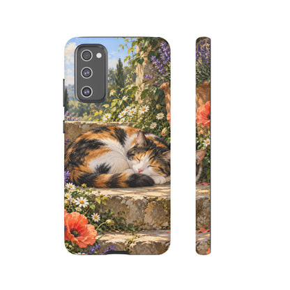 Garden Nap Samsung Galaxy Tough Case | calico cat