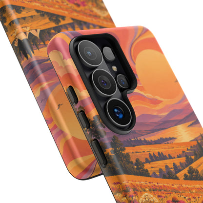 Golden Field Reverie Samsung Galaxy Tough Case | sixties festival