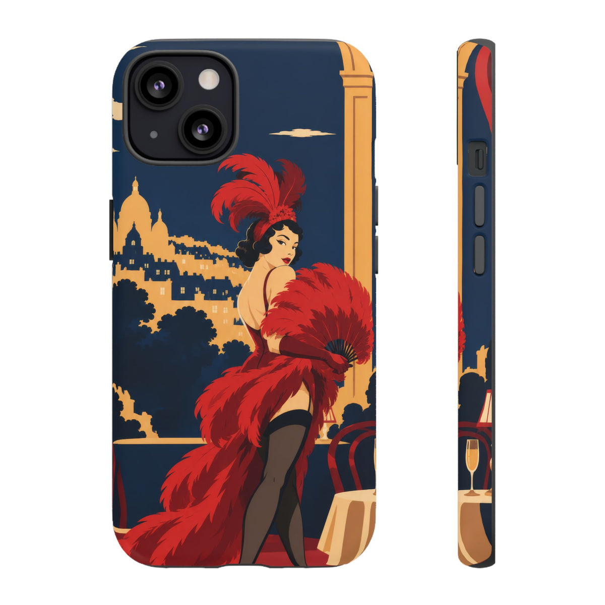 Moulin Rouge Dancer — Velvet Encore iPhone Tough Case | cabaret dancer