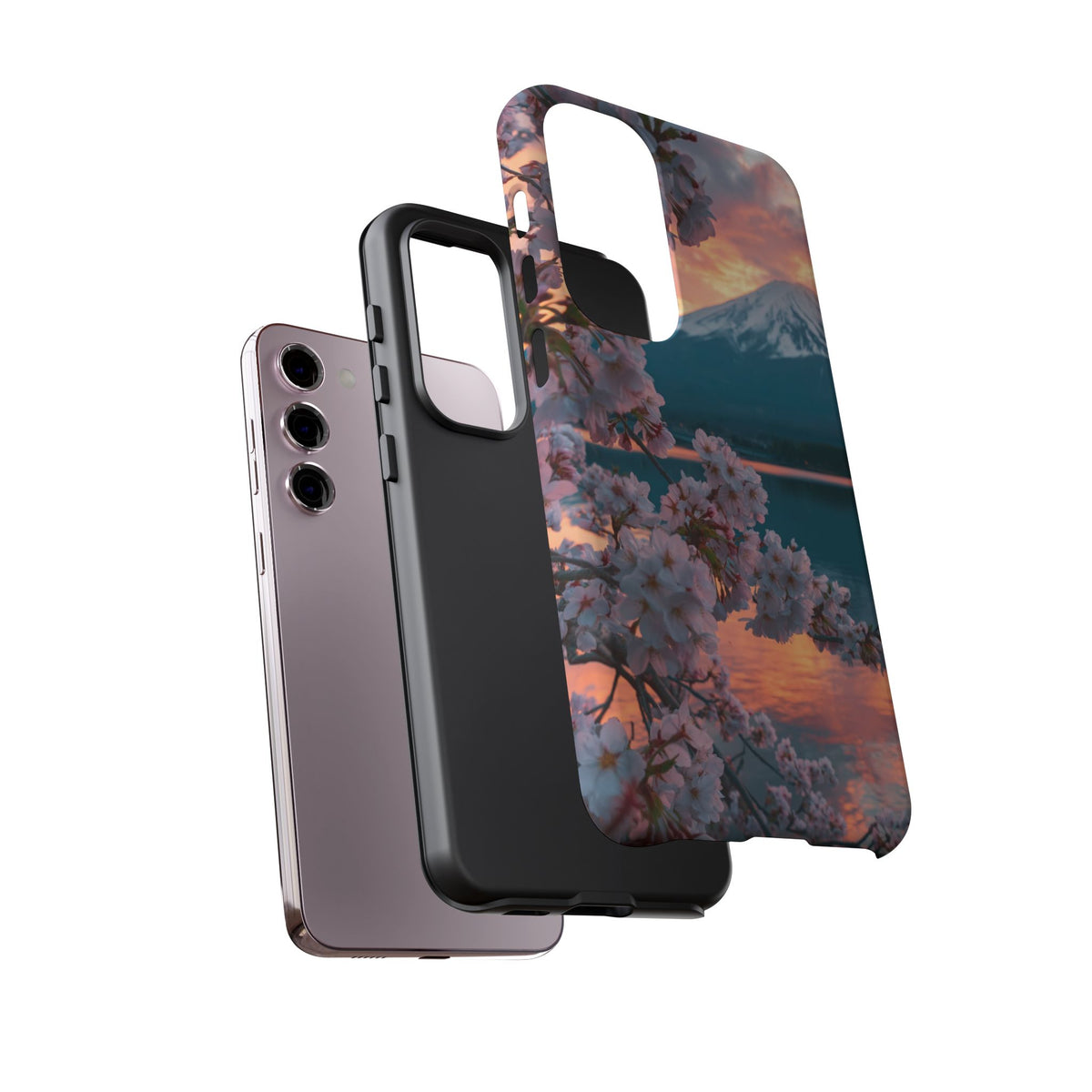 Fuji Petal Reflection Samsung Galaxy Tough Phone Case