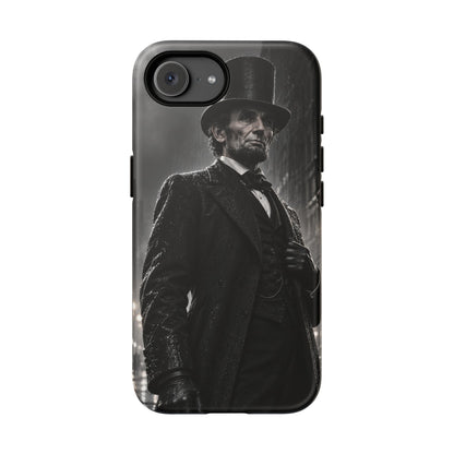 Abe after Midnight iPhone Tough Case | noir lincoln