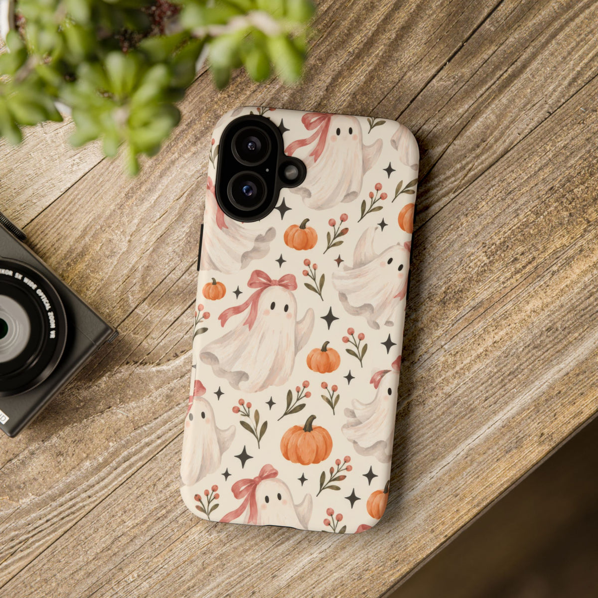 Blush Boo Social iPhone Tough Case | cute ghost