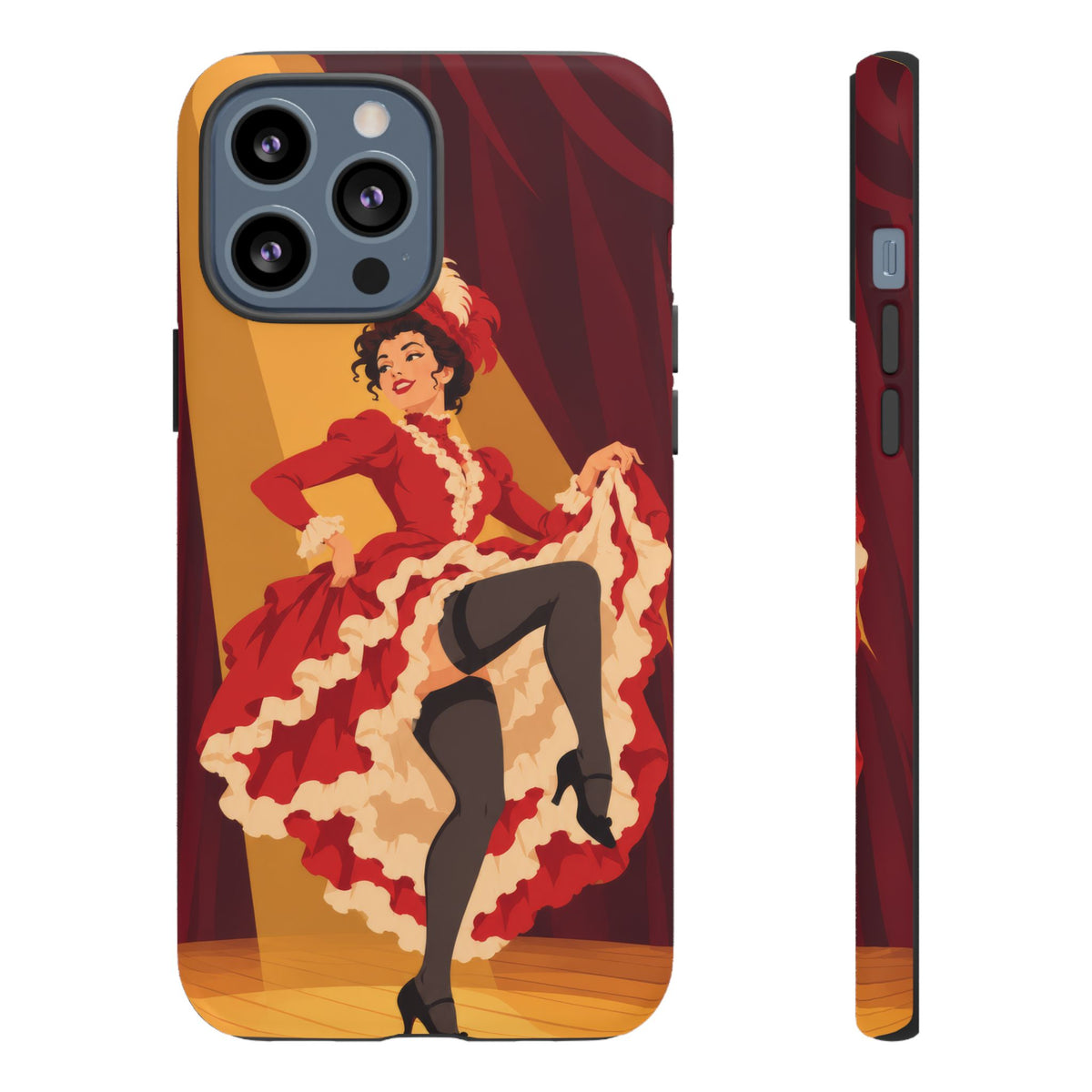 Moulin Rouge Dancer — Crimson Cabaret iPhone Tough Case | cabaret dancer