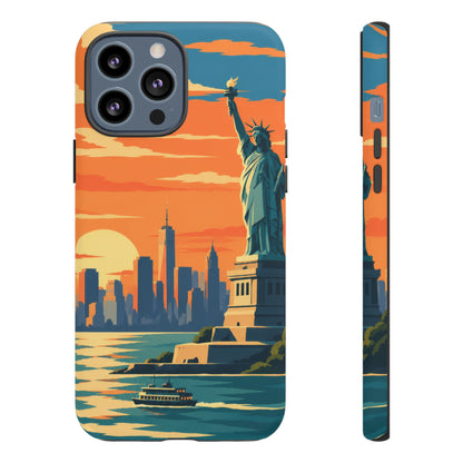 New York City — Harbor Liberty iPhone Tough Case
