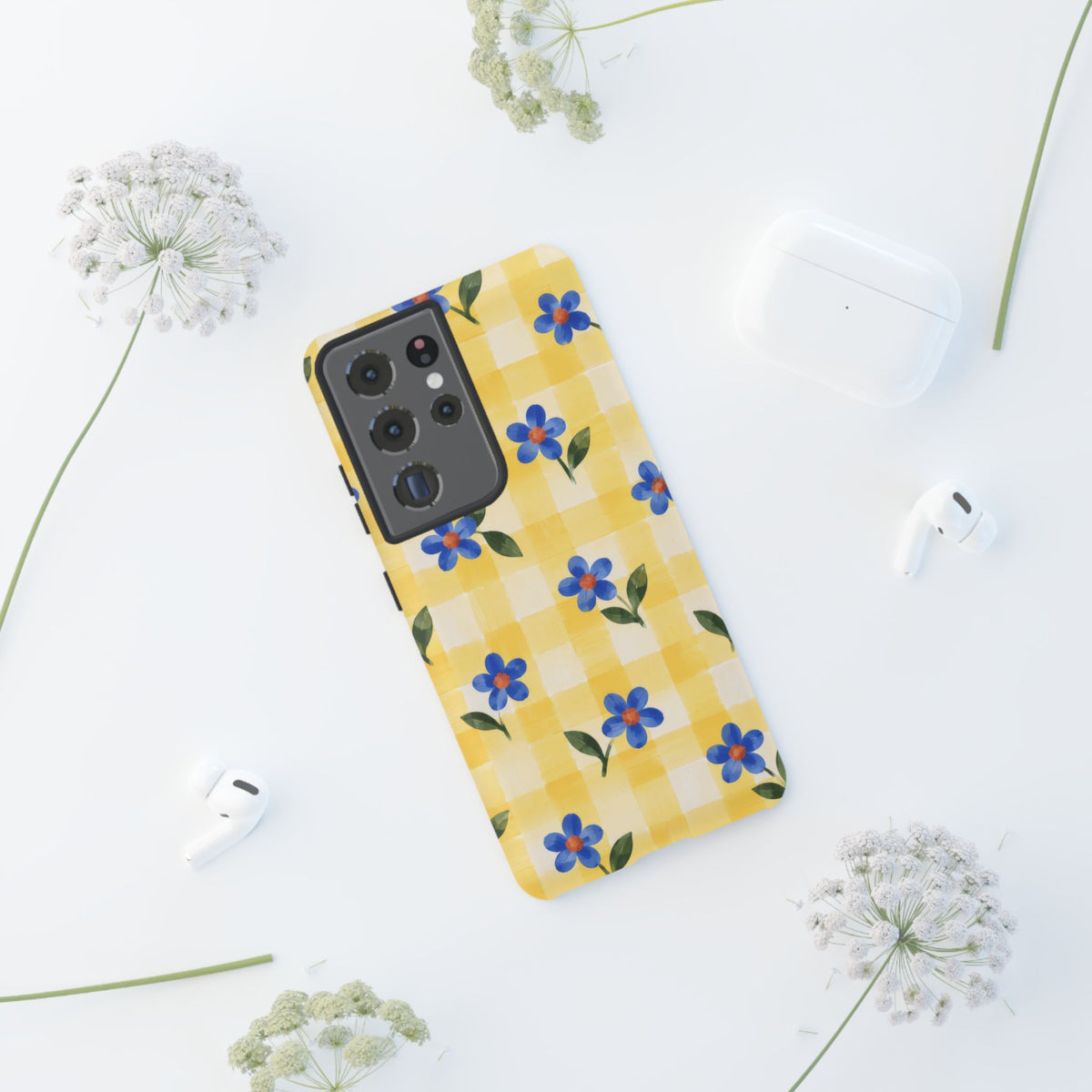 Buttercup Picnic Samsung Galaxy Tough Case | yellow gingham