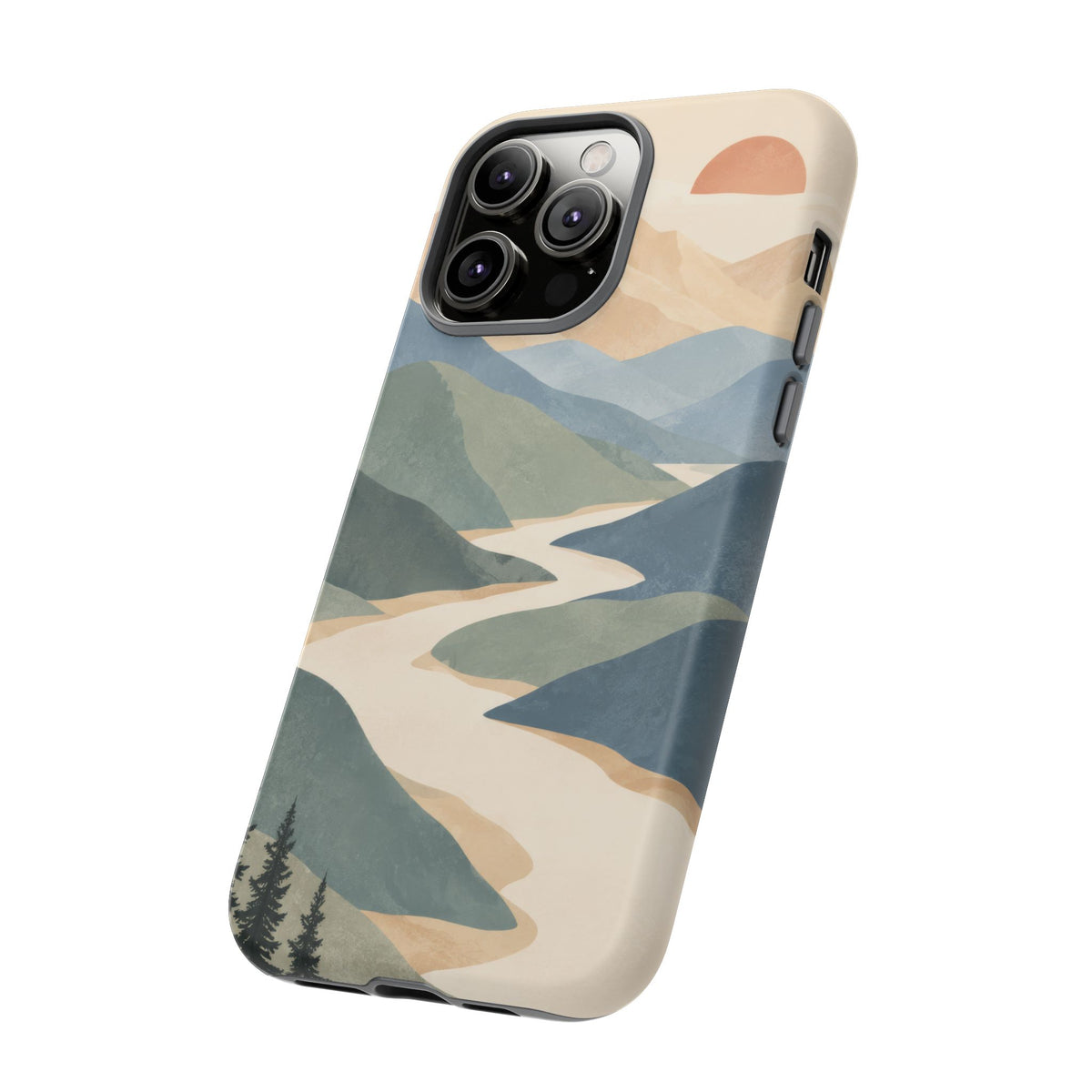 Quiet Pass iPhone Tough Case | mountain river