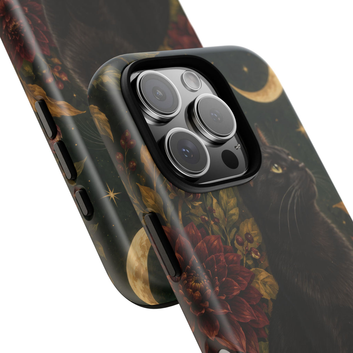Midnight Familiar iPhone Tough Case | black cat