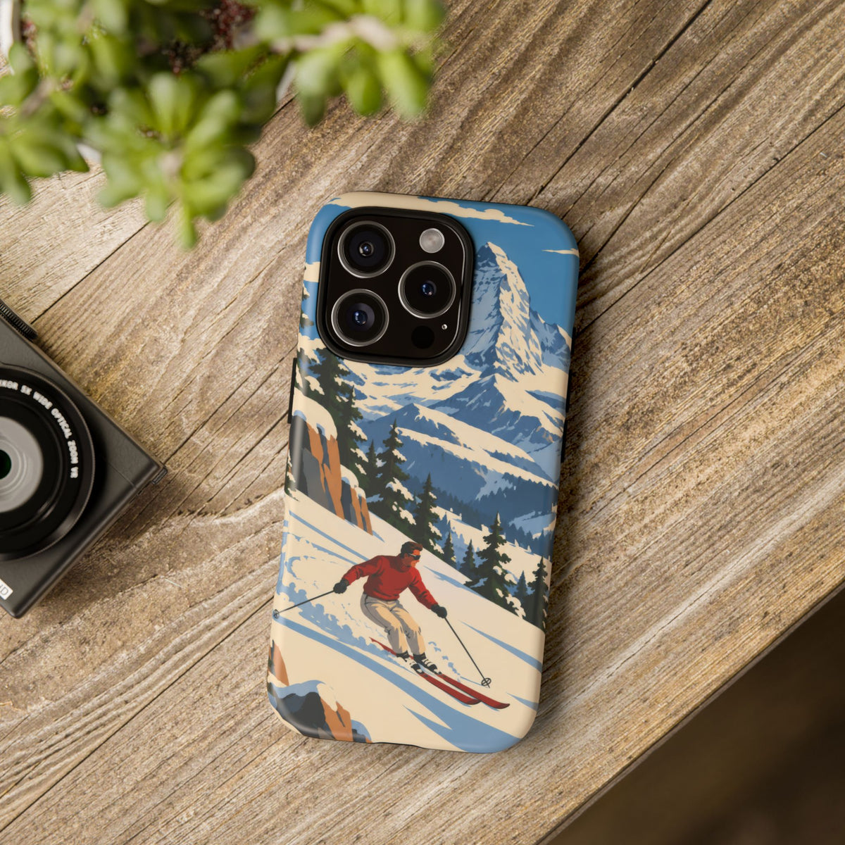 Swiss Skiing — Downhill Arc iPhone Tough Case