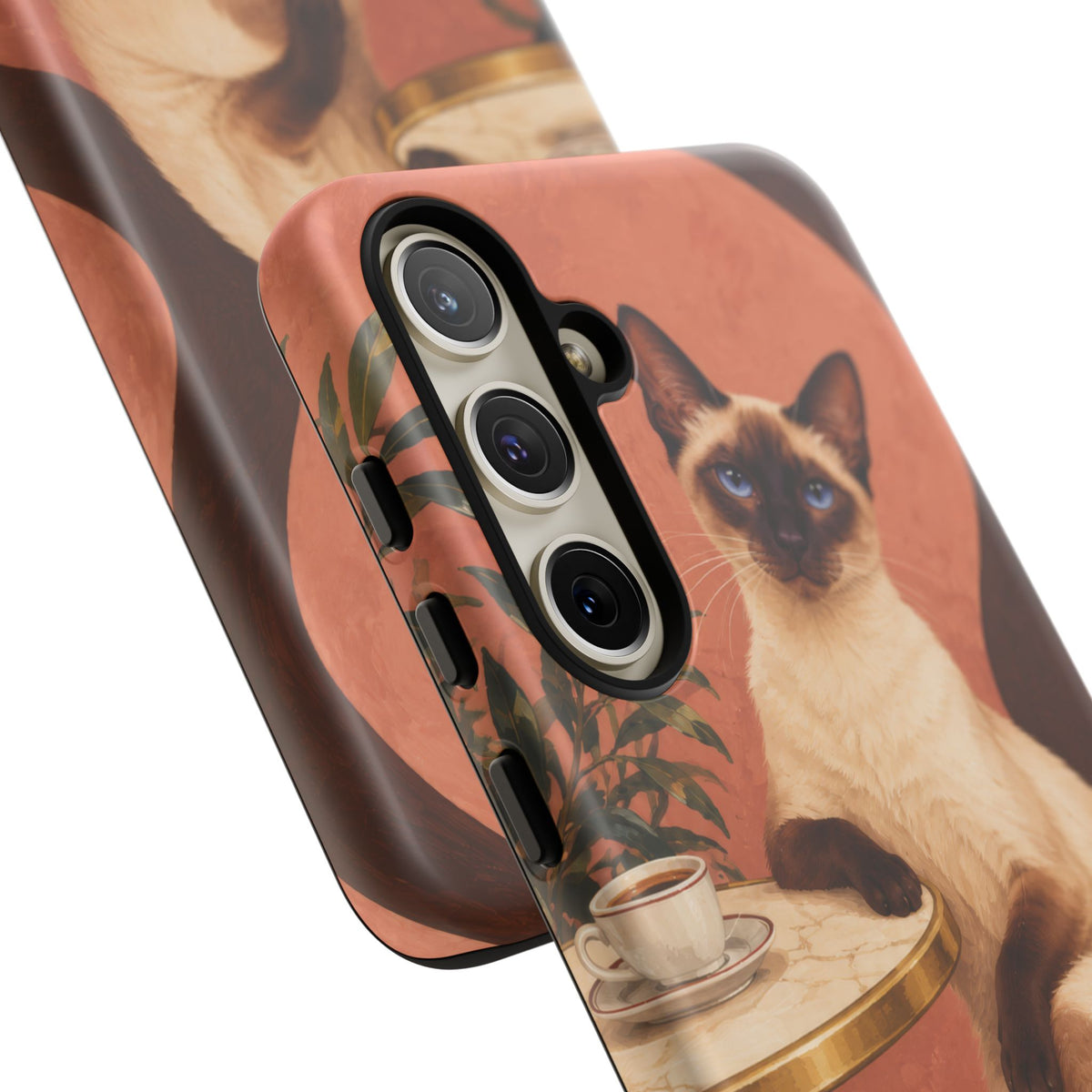 Espresso Cat Club Samsung Galaxy Tough Case | siamese cat