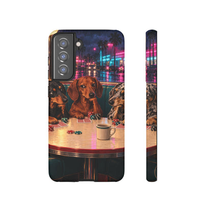 All-Night Aces Samsung Galaxy Tough Case | dachshund poker