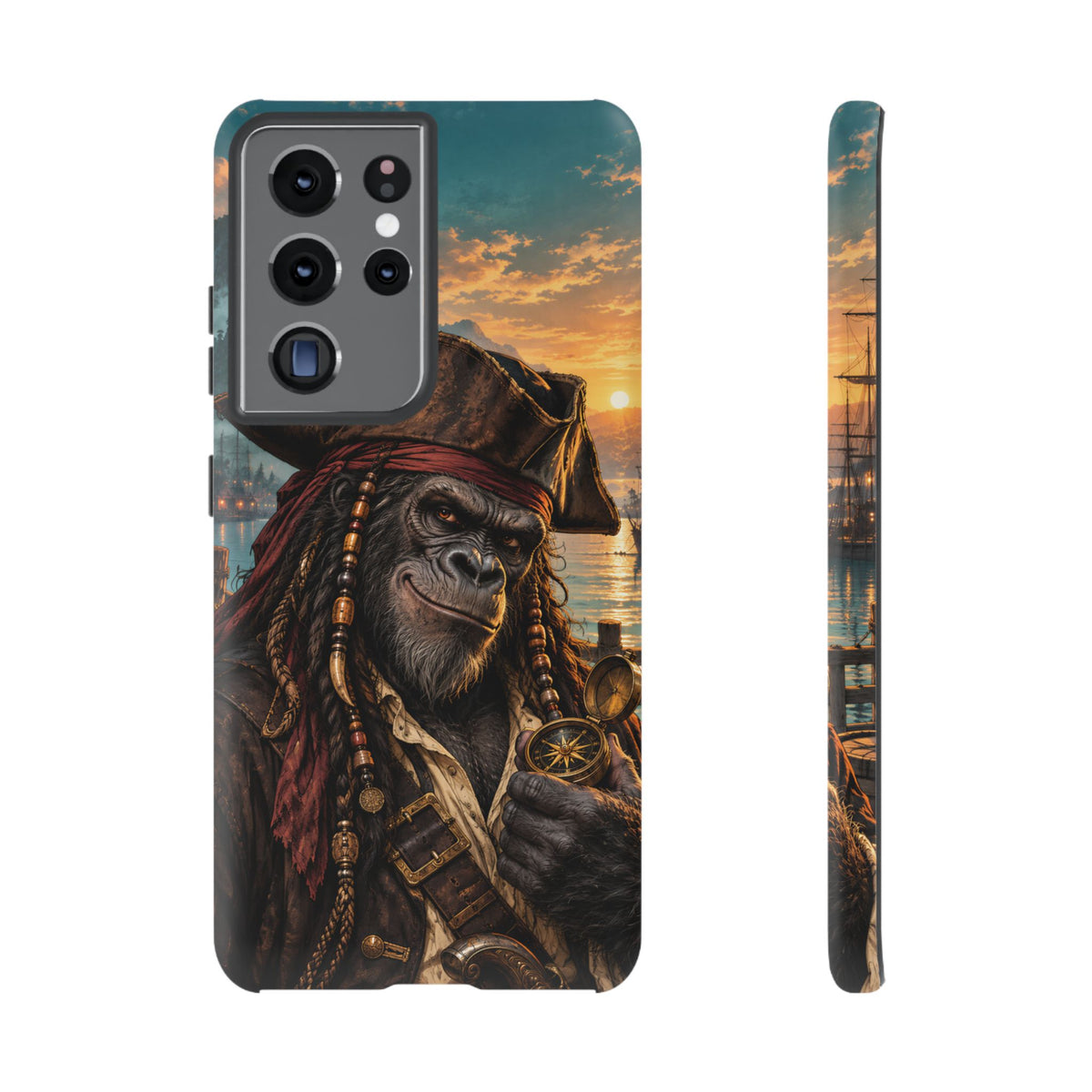 Pirate Gorilla Samsung Galaxy Tough Case | Captain Silverback