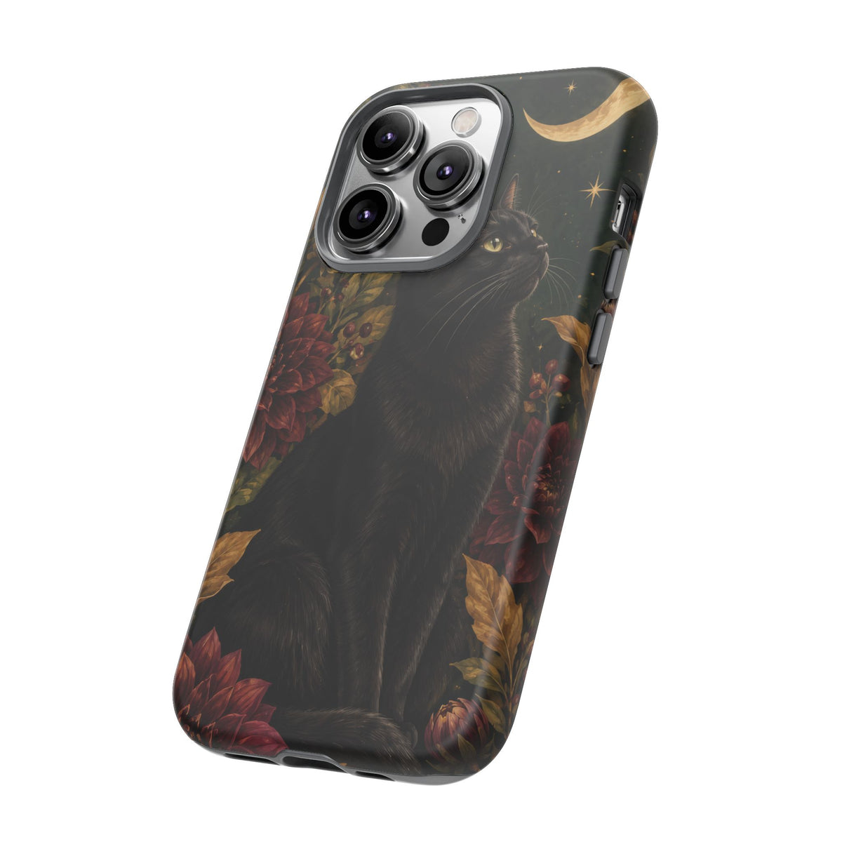 Midnight Familiar iPhone Tough Case | black cat