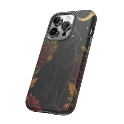 Midnight Familiar iPhone Tough Case | black cat