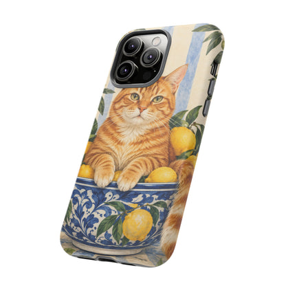 Citrus Inspector iPhone Tough Case | ginger cat