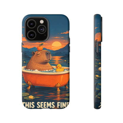 Minor Inconvenience iPhone Tough Case | funny capybara