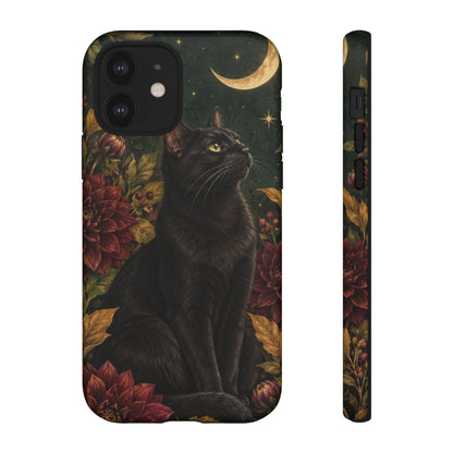 Midnight Familiar iPhone Tough Case | black cat