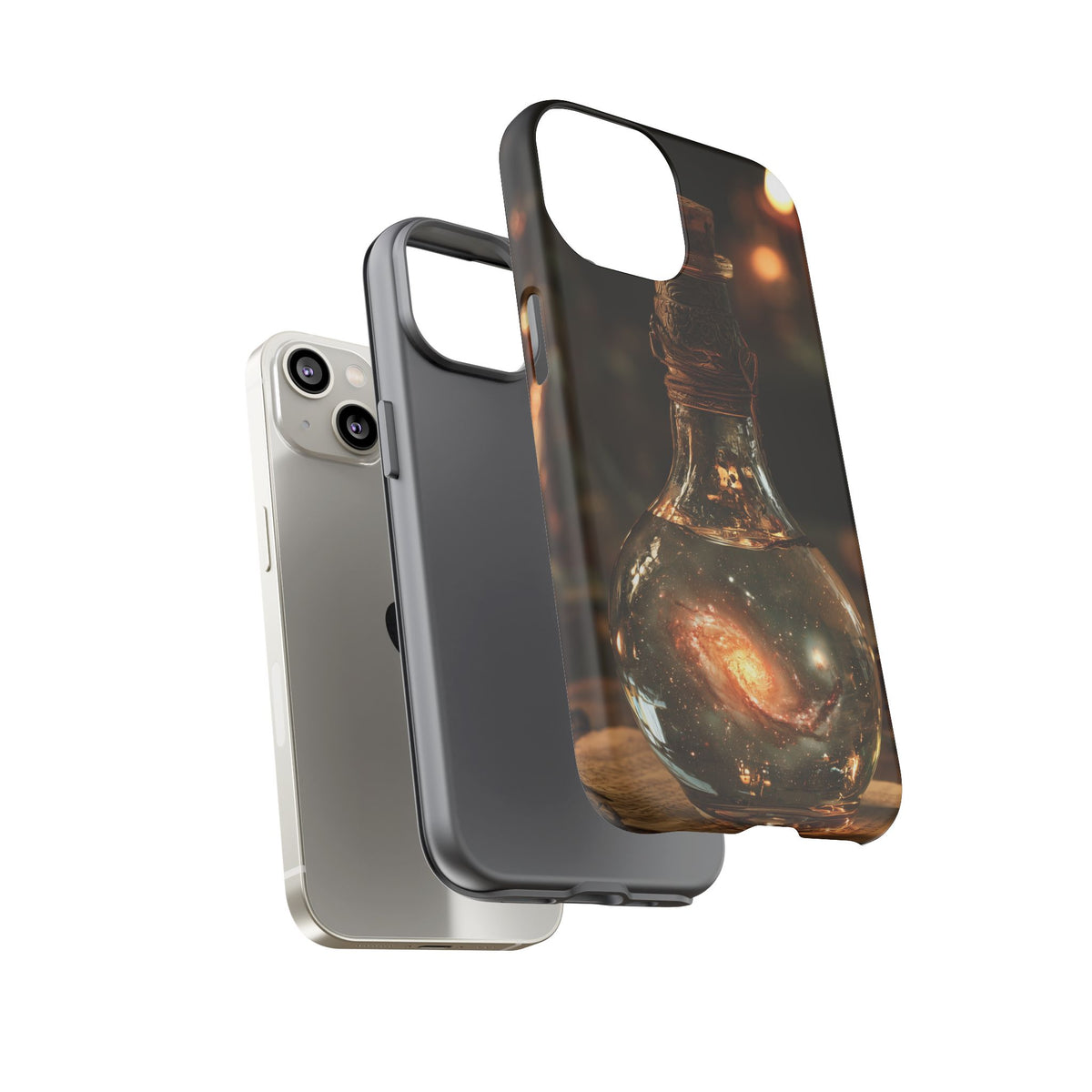 Bottled Cosmos iPhone Tough Case | Galaxy in an Antique Bottle