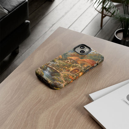 Honeycap Village iPhone Tough Case | Mushroom Village