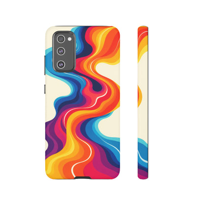 Chromatic Current Samsung Galaxy Tough Case | retro waves