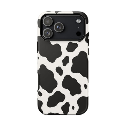 Classic Holstein iPhone Tough Case | Black & White Cow Print