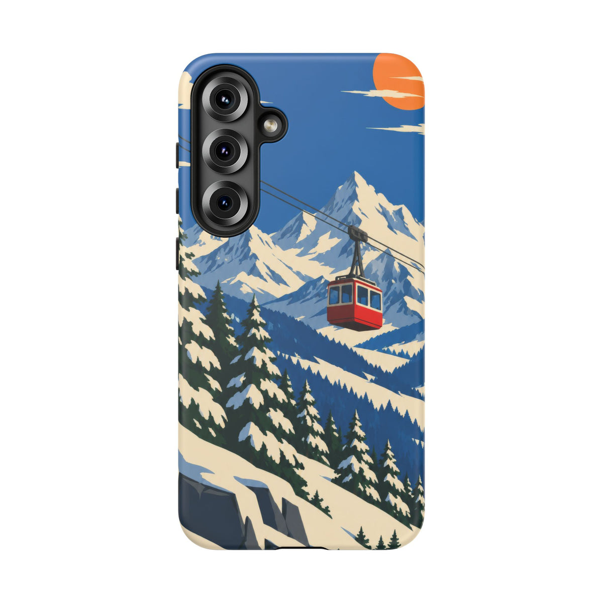 Swiss Skiing — Lift to the Sky Samsung Galaxy Tough Case