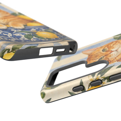 Citrus Inspector Samsung Galaxy Tough Case | ginger cat