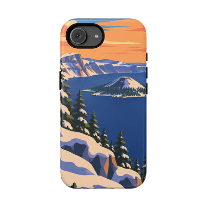 Crater Lake — Winter Caldera iPhone Tough Case