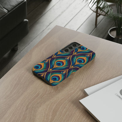 Peacock Nocturne Samsung Galaxy Tough Case | art deco