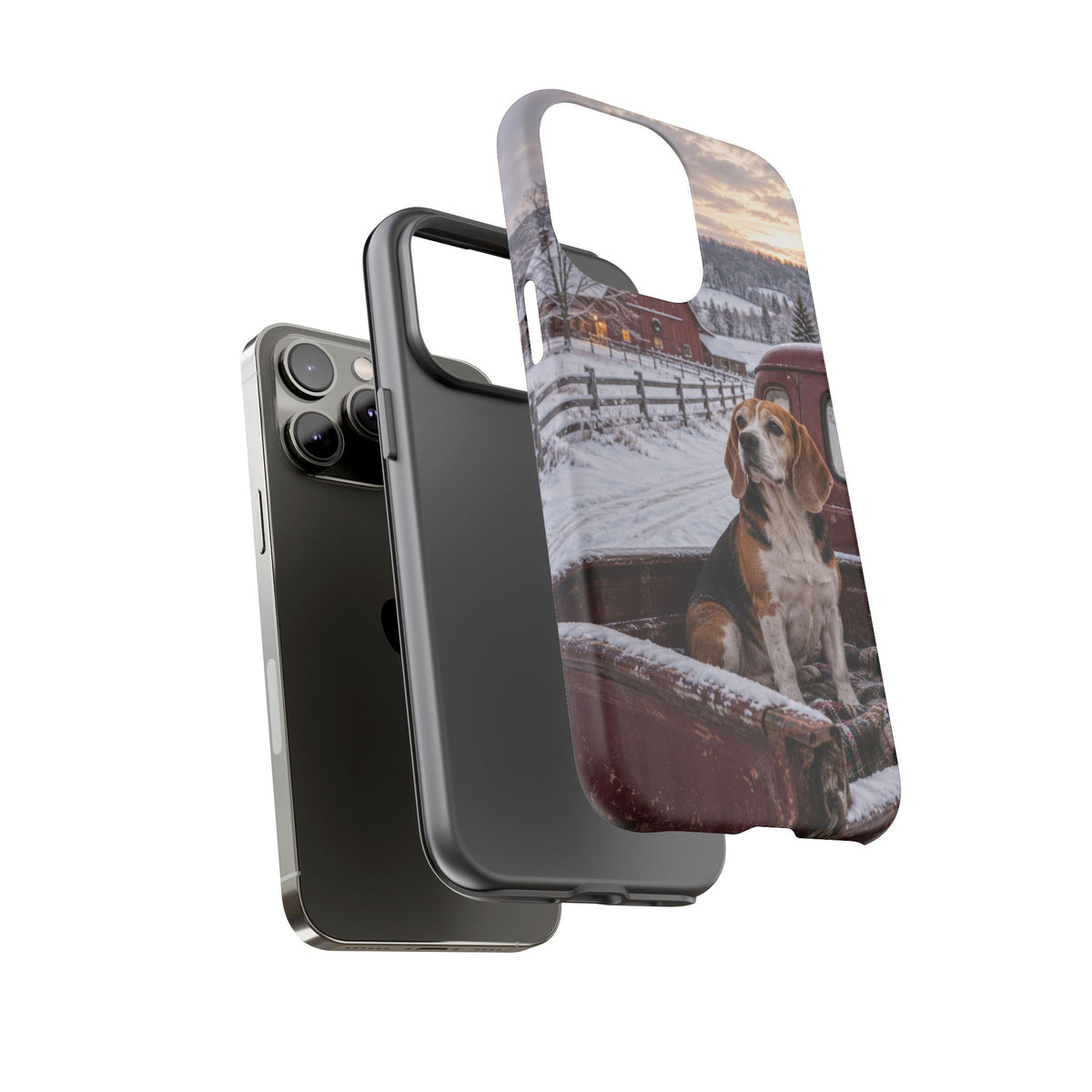 Winter Farm Watch iPhone Tough Case | beagle