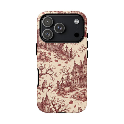 Haunted Estate Toile iPhone Tough Case | halloween toile