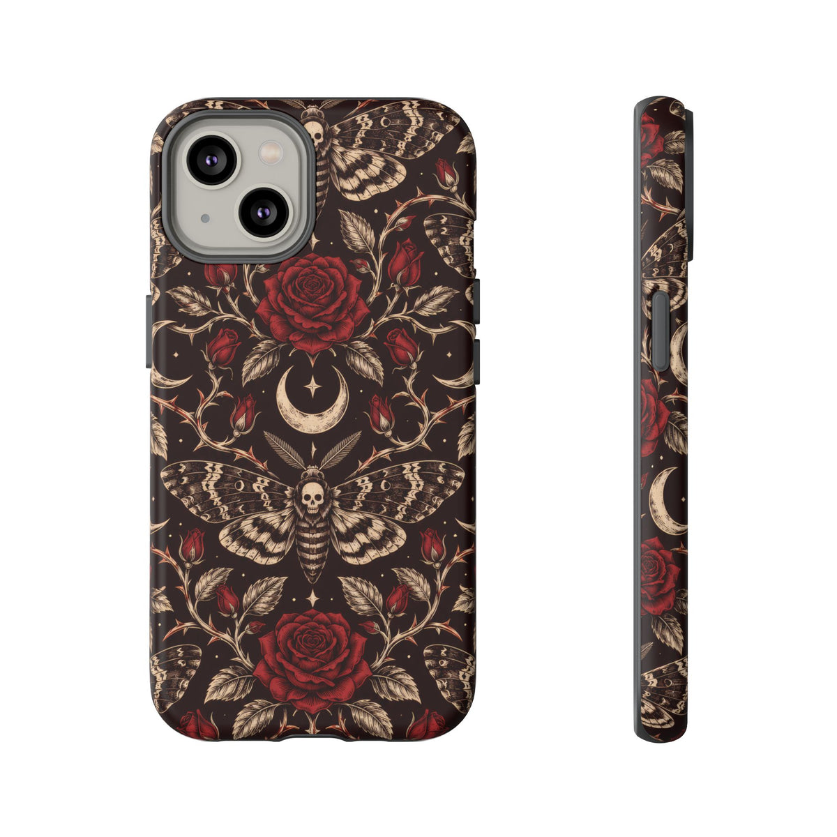 Velvet Moth Masquerade iPhone Tough Case | gothic moth