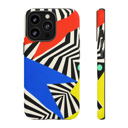 Broken Signal iPhone Tough Case | Optical Stripe Art