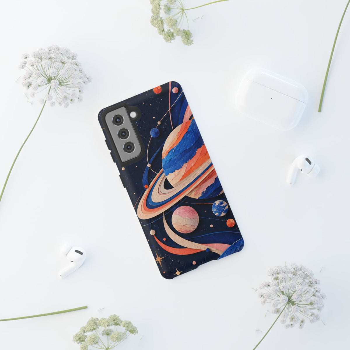 Cosmic Cut Paper Samsung Galaxy Tough Case | modern space