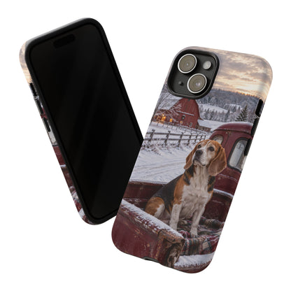 Winter Farm Watch iPhone Tough Case | beagle
