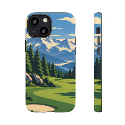 Mountain Golf — Alpine Fairway iPhone Tough Case