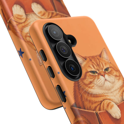Orange Cat Energy Samsung Galaxy Tough Case