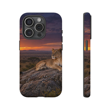 Lioness in the Blue Hour iPhone Tough Case