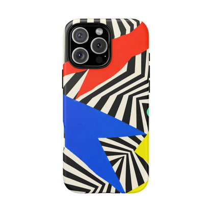 Broken Signal iPhone Tough Case | Optical Stripe Art