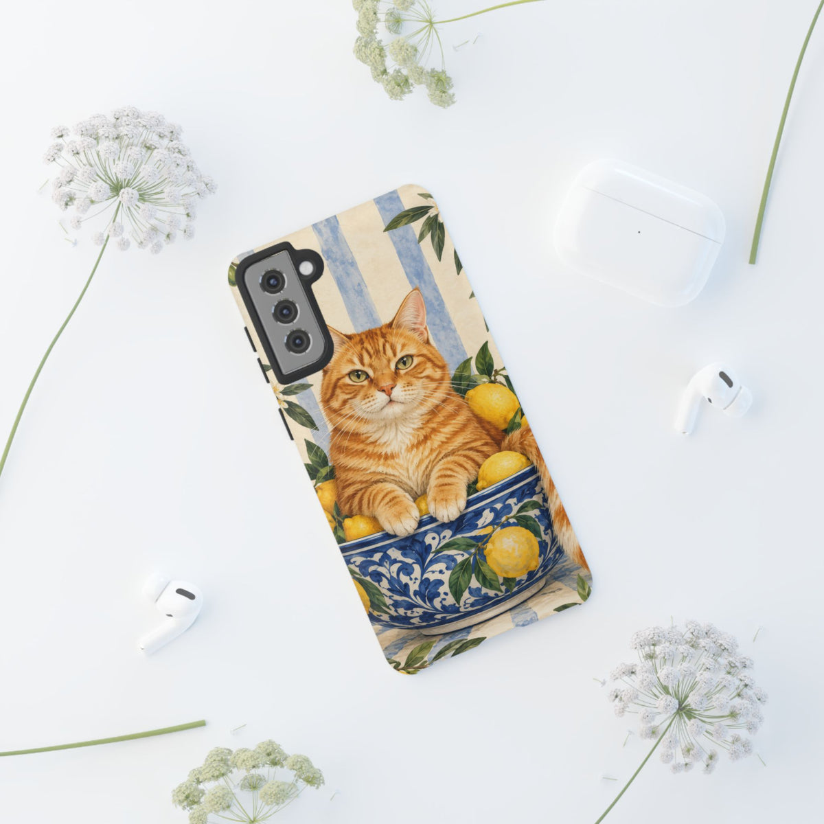Citrus Inspector Samsung Galaxy Tough Case | ginger cat