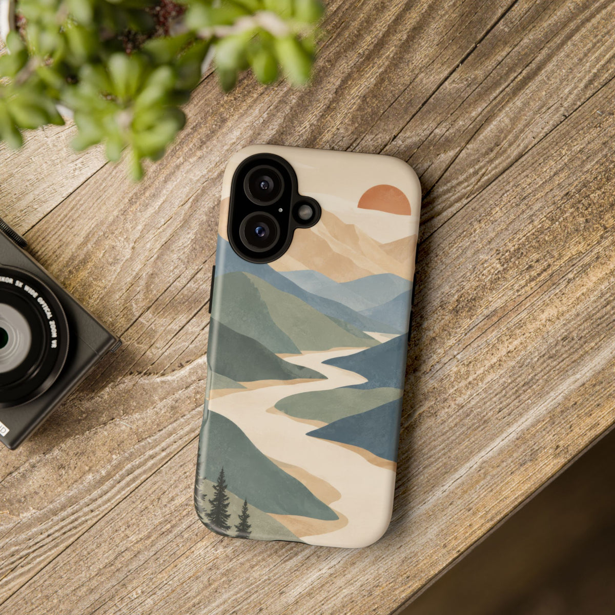 Quiet Pass iPhone Tough Case | mountain river