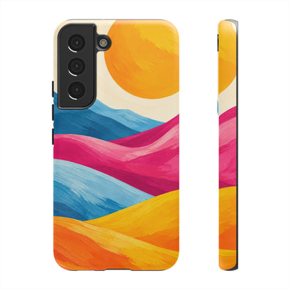 Golden Drift Samsung Galaxy Tough Case | colorful hills
