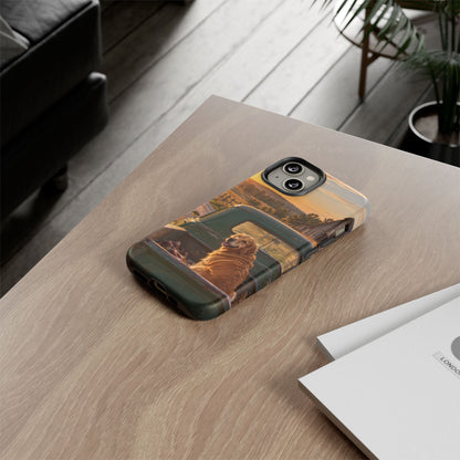 Sunday Road Golden iPhone Tough Case | golden retriever