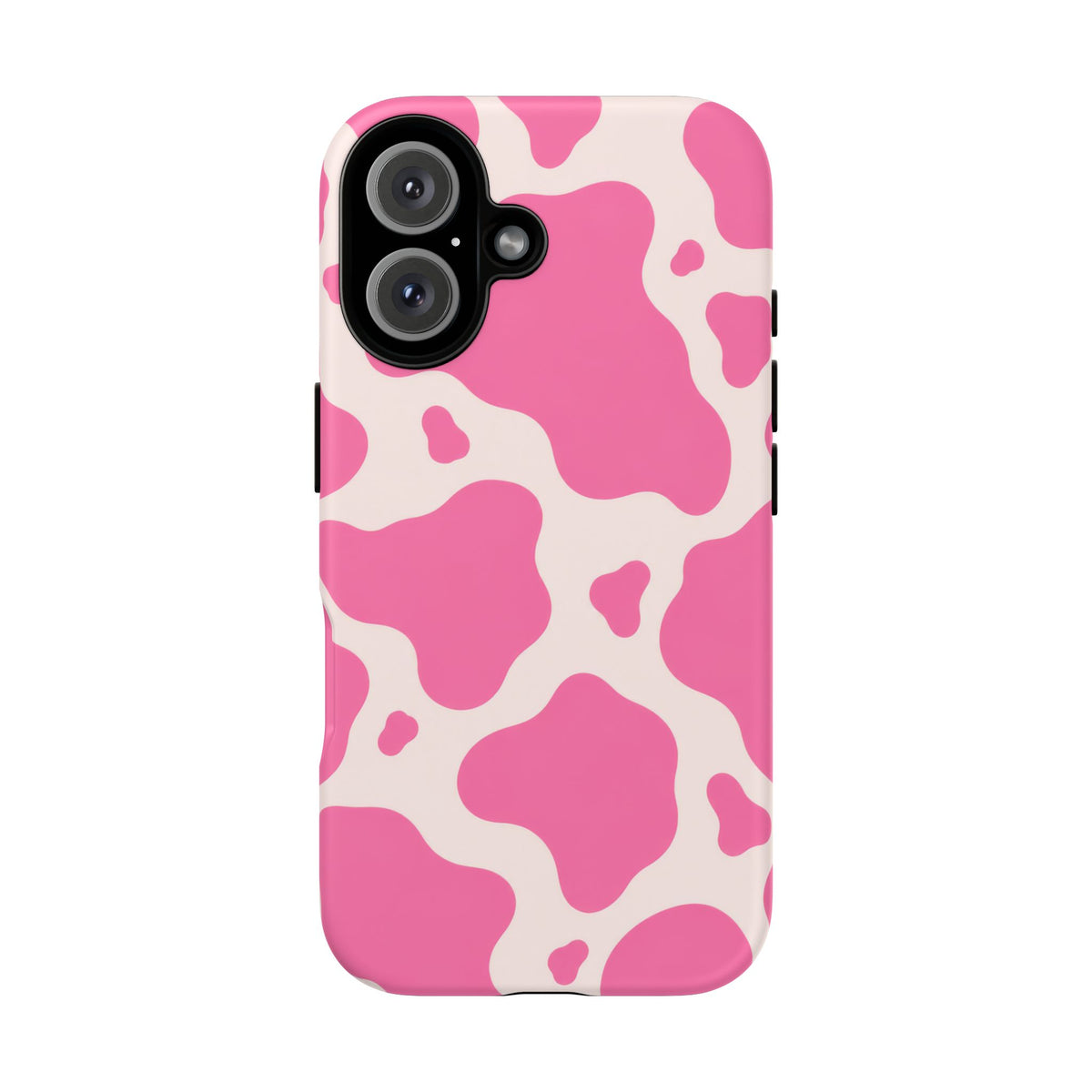 Strawberry Milk iPhone Tough Case | Pink Cow Print