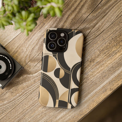 Pearl Orbit iPhone Tough Case | art deco
