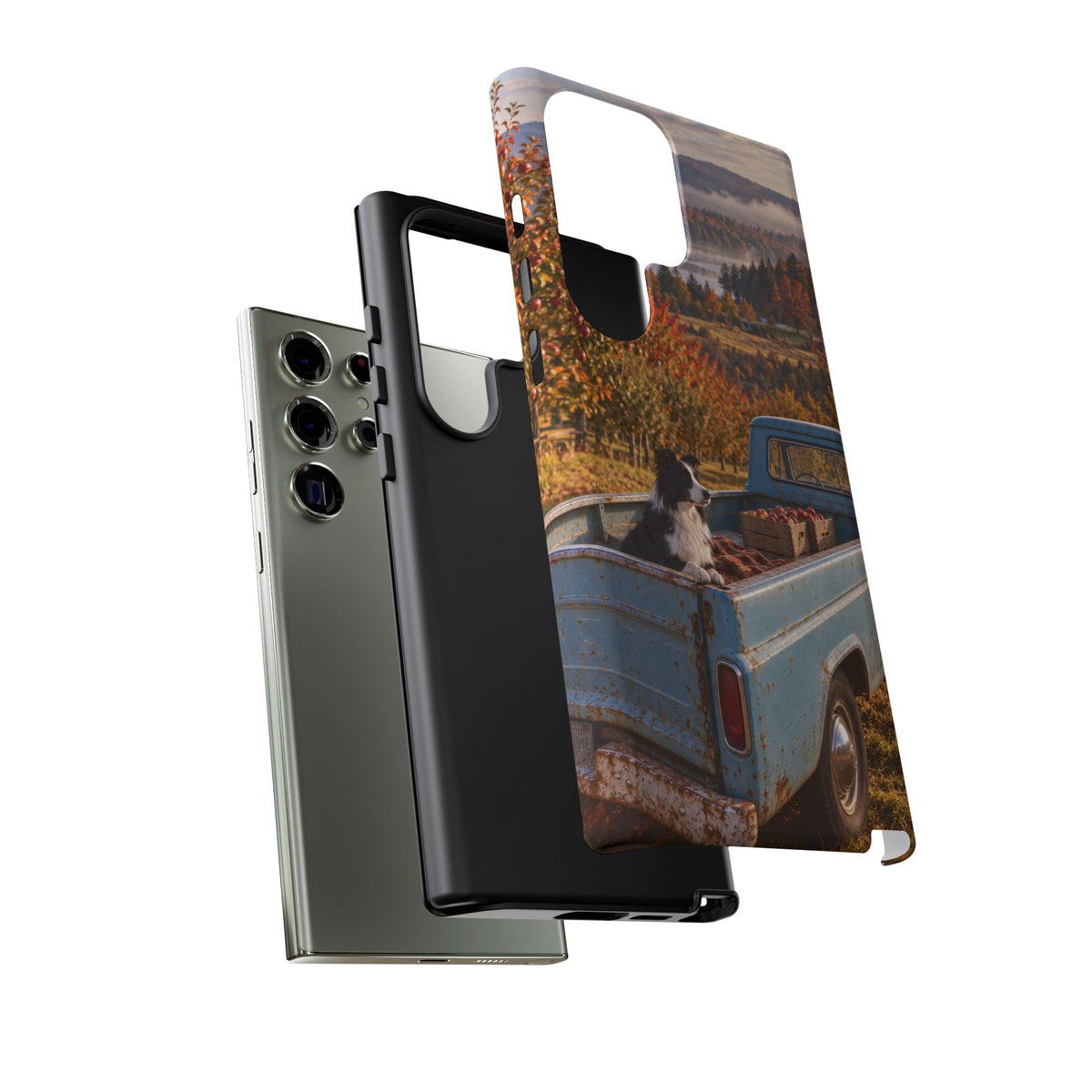 Blue Truck October Samsung Galaxy Tough Case | border collie