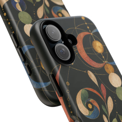 Orbital Garden iPhone Tough Case | Celestial Botanical Geometry