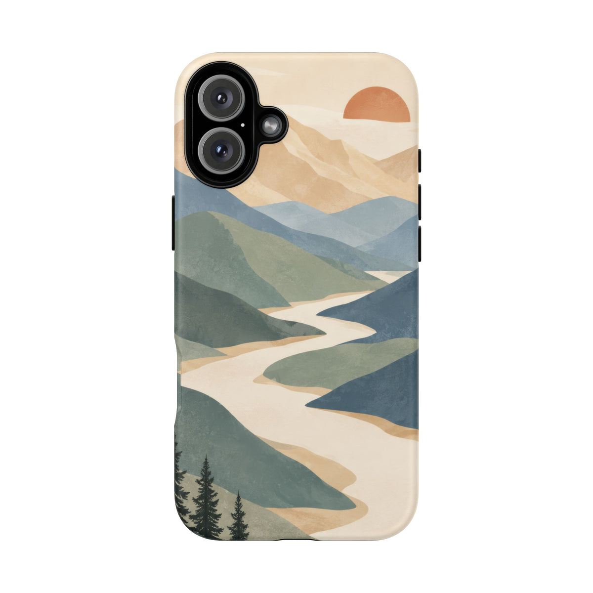 Quiet Pass iPhone Tough Case | mountain river