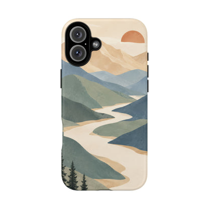 Quiet Pass iPhone Tough Case | mountain river